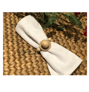 Porte-anneau de serviette perlé en bois pour décor de Table à manger d'automne rond anneau de serviette perlé meilleure qualité Offre Spéciale - Product Image 2