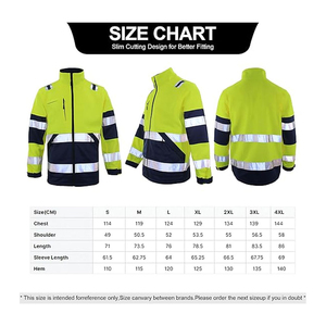 Chaqueta de seguridad para trabajadores Diseño personalizado con chaqueta de cremallera de alta calidad Herramienta DE SEGURIDAD Traje de seguridad completo - Product Image 2