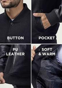 Vestes universitaires personnalisées de style Letterman vintage pour hommes veste d'hiver classique élégante, confortable, durable, moderne et tendance taille XS - Product Image 5