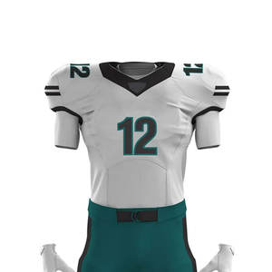 Uniforme de fútbol americano de manga corta para hombre, último diseño OEM con servicios personalizados, estilo impreso - Product Image 4