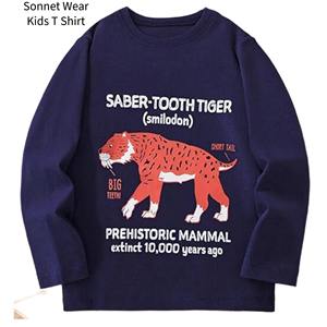 T-shirt à manches longues pour enfants, pur coton - Product Image 6