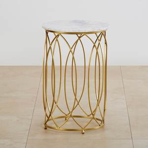 Luxury Coffee <b>Table</b> Metal Crafts Gold Plated Metal <b>Table</b> Decorative Modern Home Furniture Marble Top Fancy <b>Table</b> Direct Factory - Product Image 3