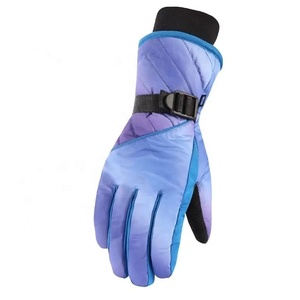 Gants de ski personnalisés de haute qualité en cuir imperméable coupe-vent respirant hiver extérieur chaud adulte isolé - Product Image 3