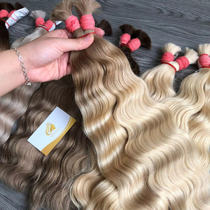 Haute Qualité 100% Non Transformés Vierge Remy En Vrac Extensions De Cheveux Humains Vague Style Usine Prix De Gros - Product Image 1