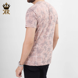 Meilleures ventes T-shirt à manches courtes pour hommes, taille et couleur personnalisées, nouveau tissu tricoté élégant et décontracté à vendre - Product Image 4