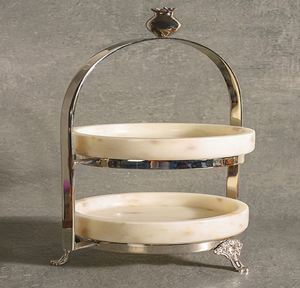 ชั้นวางเค้กเดี่ยวสีทองมีด้ามจับโลหะสำหรับตกแต่งงานแต่งงานในราคาขายส่งแท่นวางเค้กสำหรับงานปาร์ตี้และงานอีเวนต์ - Product Image 3