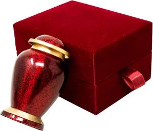 Petite urne funéraire de 50 ml de couleur verte pour les cendres humaines, cadeau commémoratif, mini urne, fabricant - Product Image 3