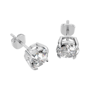 Pendientes de Botón Solitario de Moissanita de 2 Quilates, Oro Sólido de 14k y Chapado en Oro de 18k para Mujer, Regalo de Compromiso, Fiesta, Boda, OEM/ODM - Product Image 4