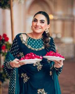 Handmade Salwar Kameez <b>Suit</b> Designer Indian Pakistani 9000 Velvet <b>Suit</b> Punjabi Dress Material Party Wear Wedding Women Wear - Product Image 4