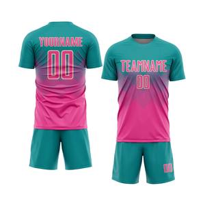 Uniforme de football personnalisé par sublimation - Manches courtes d'été, respirant, léger, fabrication en gros directe d'usine, design personnalisé - Product Image 2