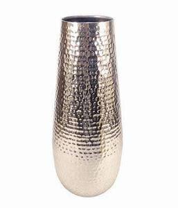 Vase à fleurs de table en aluminium finition or vintage en gros, taille personnalisable pour la décoration de la maison, usage de mariage, vase de table - Product Image 2