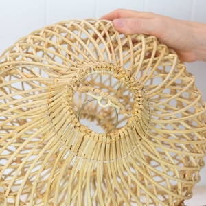 Plafonnier design créatif nordique pour la décoration de la maison suspension en rotin pour manger éclairage intérieur suspendu - Product Image 3