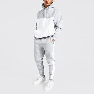 Personalizado de algodón pesado de lana Drop Shoulder Oversize Baggy Hoodie pantalones de chándal de las mujeres último diseño activo Bottoms chándal de los hombres - Product Image 5