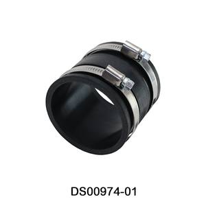 Connecteurs de collecte de poussière manuels réutilisables en plastique de 4 po et 1-1/2 po, raccords en caoutchouc avec colliers de serrage pour garage et usage domestique - Product Image 3