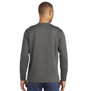 Sweat-shirt thermique à manches longues, col rond, couleur unie, décontracté, coupe régulière, pour hommes. - Product Image 2