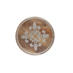 Sous-verres en nacre incrustée de luxe vintage Sous-verres en pierre à thé incrustée de nacre de style marocain - Product Image 3