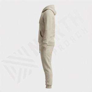 Conjunto Deportivo de 2 Piezas para Hombre, 100% Algodón, Chaqueta Cortavientos con Costuras Multicolores, Ropa Deportiva de Invierno para Gimnasio y Fitness - Product Image 3