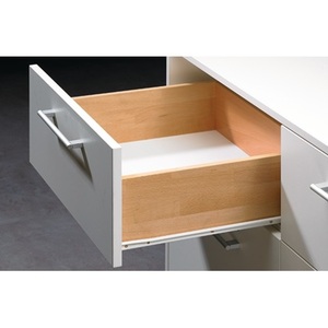 Guía de Rodillos Hettich FR 402 con Freno, Acero Blanco, Longitud Nominal 450 mm, Capacidad 25 kg para Cajones - Product Image 1
