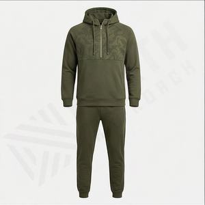 Survêtements de course personnalisés, jogging d'entraînement, fermetures éclair sur le devant, impression personnalisée de haute qualité, broderie, survêtement grande taille pour hommes - Product Image 1