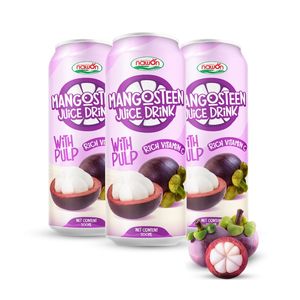 NAWON Jugo de Mangostán Enlatado con Pulpa 500ml, 100% Jugo de Fruta, Precio Económico, Productos de Venta Caliente, OEM ODM HALAL GMP ISO - Product Image 1