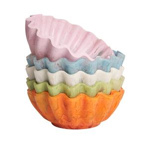 Moderno Tazón de Resina Hecho a Mano, Libre de BPA, para Servir Ensaladas de Frutas, Decorativo para Bodas - Product Image 3