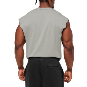 Camiseta Deportiva sin Mangas OEM, Ajuste Holgado, para Fisicoculturismo, Ropa Deportiva Activa, Cómoda, 190 Gsm, Talla Grande, para Correr - Product Image 3