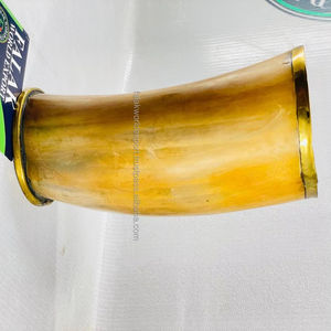 Corne à boire Viking Ox pour bière hydromel vin et café-cadeau de mariage écologique au micro-ondes de Falak World Export - Product Image 1