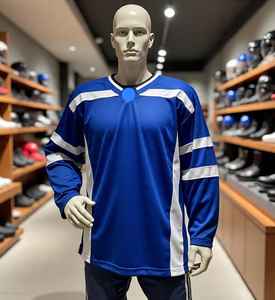 เสื้อกีฬาฮ็อกกี้น้ำแข็งผ้าโพลีเอสเตอร์สำหรับผู้ใหญ่เสื้อเจอร์ซี่ไอซ์ฮ็อกกี้น้ำแข็ง100% โลโก้แบรนด์ - Product Image 6