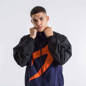 เสื้อกันลมแฟชั่นสำหรับผู้ชายเสื้อแจ็กเก็ตแบบปรับแต่งสีได้พร้อมยางยืด100% ผ้าไนลอน - Product Image 5