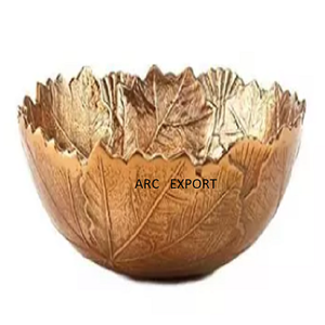 ถาดเสิร์ฟอาหารทองเหลืองแข็งสำหรับตกแต่งโต๊ะถาดเสิร์ฟอาหารที่มีเอกลักษณ์ดีไซน์เนอร์ถาดแฟนซีมาตรฐาน - Product Image 5