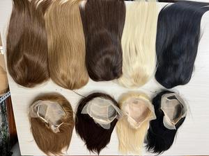 Vente en gros usine 100% cheveux humains belle dentelle frontale 13x4 perruques soyeuses naturelles droites diverses couleurs - Product Image 6