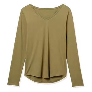 Camiseta de gran tamaño personalizada para mujer, ropa de calle informal, camiseta de moda, camiseta de verano lisa de alta calidad a granel al por mayor OEM - Product Image 2