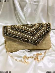 Bolsos de noche étnicos con estilo de diseñador para mujer, correa de cadena con tachuelas de diamantes de imitación, bolso de moda, tendencia de Venta caliente - Product Image 4
