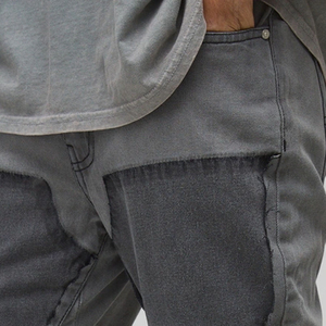 กางเกงยีนส์ซักได้สำหรับผู้ชายกางเกงยีนส์ทรงกระเป๋ากางเกงขายาว - Product Image 4