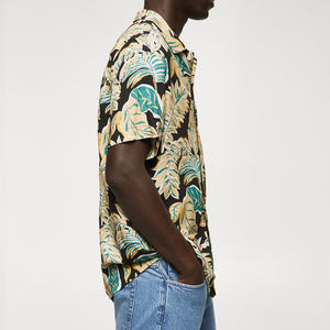 High Quality Casual Men's Full Sleeve Breathable Quick Dry Beach <b>Shirts</b> <b>Button</b> Down OEM Custom Sublimated Design Beachwear - Product Image 4