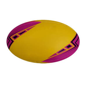 Balles de rugby personnalisées en PU PVC colour block en cuir imperméable de haute qualité Tailles de divertissement Large gamme de couleurs Balles de rugby - Product Image 1
