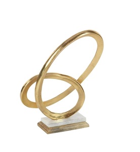 Diseño único de metal acabado dorado pieza de lujo para sala de estar dormitorio hogar superventas productos de decoración de mesa - Product Image 1