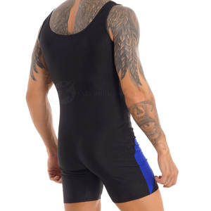 Combinaison de lutte pour homme, personnalisée, à séchage rapide, légère, en spandex/polyester, logo personnalisé, vente en gros - Product Image 6