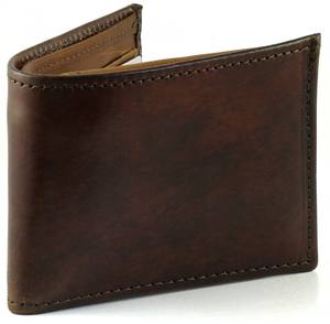 Portefeuille à double pli en cuir PU pour homme, Design personnalisé, couleur marron - Product Image 3
