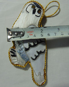 Adorno de búho nevado colgante de Navidad - Product Image 3