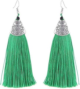 Joyería de lujo de diseño antiguo, pendiente de seda de diseño personalizado para compromiso, pendiente hecho a mano más vendido, regalo de boda, uso en fiesta - Product Image 5