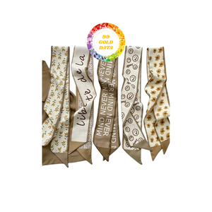 Lightweight Custom Printed <b>Silk</b> <b>Scarf</b> Fashion Accessory for <b>Ladies</b> for Gifts or Promotions Natural Craft - Product Image 1