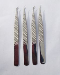 Pince à épiler anti-magnétique professionnelle en acier inoxydable 10mm Volume d'isolation de précision outil d'extension de cils pointe lisse - Product Image 1