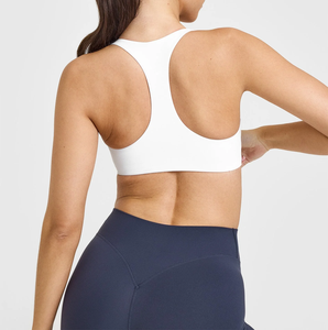 Conjunto de 4 Piezas de Ropa Deportiva para Mujer: Sujetador Deportivo <span class=keywords><strong>Bond</strong></span> OEM Personalizado, Leggings Suaves y Elásticos de Cintura Alta con Dobladillo Recto y Pierna Acampanada - Product Image 6