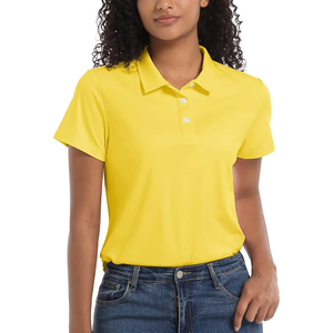Camiseta de mujer de talla grande, Polo informal de alta calidad, camiseta Polo de Golf personalizada, estilo de algodón transpirable personalizado con patrón sólido - Product Image 2
