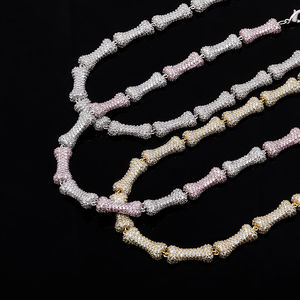 Collares finos de cadena de Hip Hop de Plata de Ley 925 con diamante de moissanita de Color D de calidad superior para mujer, joyería para cualquier ocasión - Product Image 2