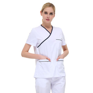 Verano salón de belleza Mujer Doctor Jogger dos piezas personalizado sublimación Logo Hospital Scrubs enfermería Scrubs uniformes conjuntos - Product Image 2