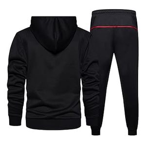 Ensembles de vêtements d'hiver pour hommes, sweat-shirt à capuche, pantalon de survêtement, 100% coton - Product Image 3