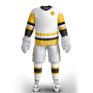 Fabricante de Pakistán, conjuntos de uniformes de hockey sobre hielo para adultos, 100% poliéster, transpirable, ecológico, ropa deportiva de secado rápido - Product Image 1