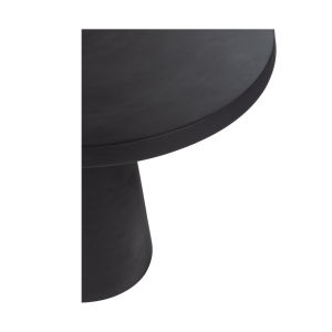 Mesa auxiliar de aluminio con acento simple, hecha a mano con acabado de plata antigua, mesa de esquina superior redonda para sala de estar y dormitorio - Product Image 4